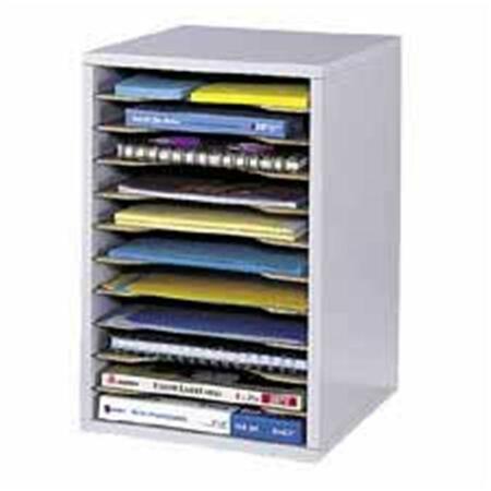 SAFCO Vertical Literature Organizer- 11Cmpnts- 10-.63in.x1-.88in.16in.- MOK SAF9419MO